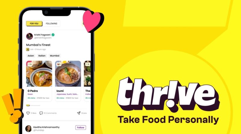 Food delivery startup Thrive to shut down operations